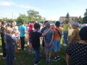 Открытие летнего оздоровительного лагеря на базе МБОУ ООШ с. Розовое.